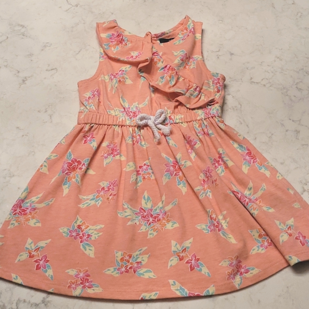 NAUTICA SUNDRESS. ORANGE YELLOW SIZE 3T